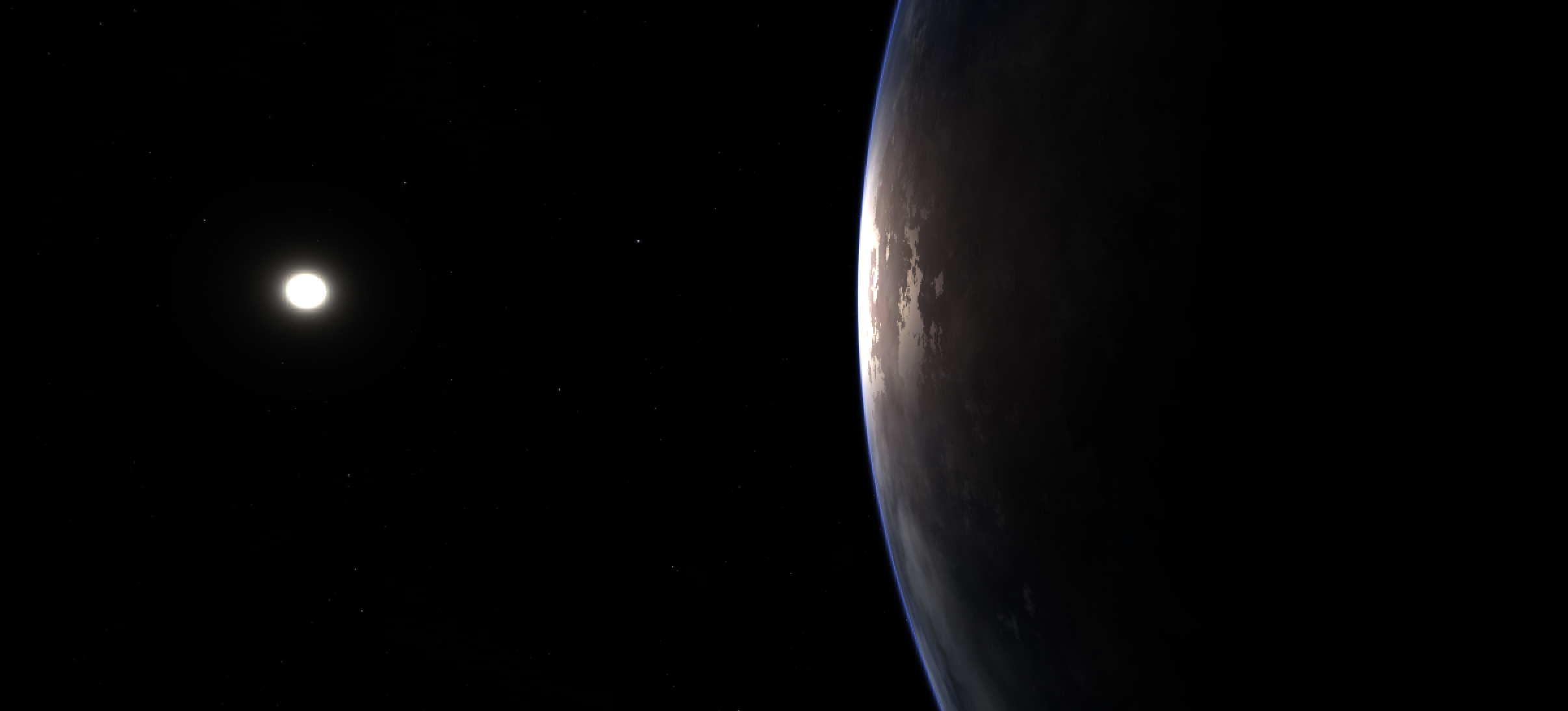 skybox image of the earth